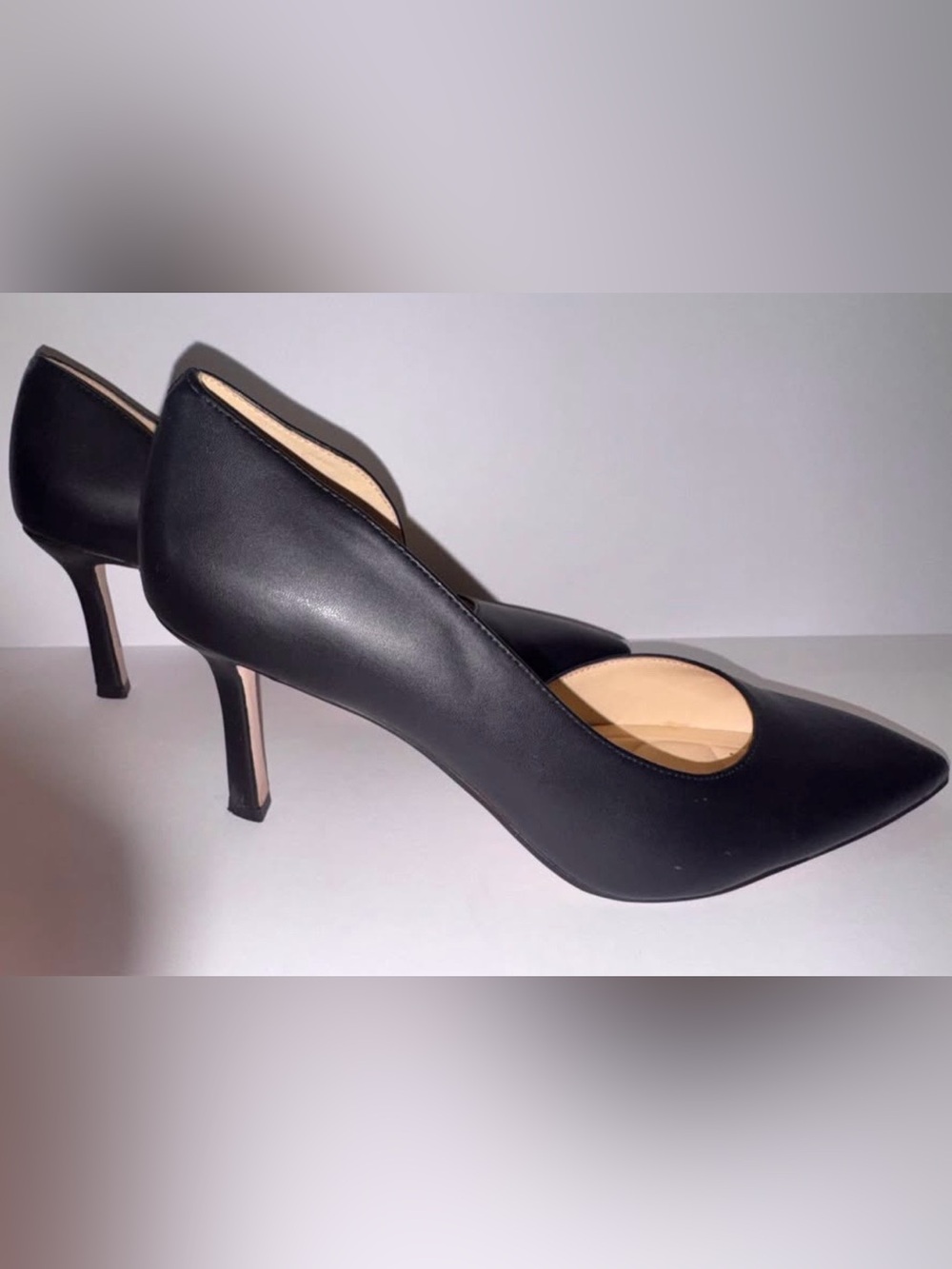 Women’s Jessica Simpson Black Pointy Toe Stiletto Heels, size 12 - Picture 2 of 5